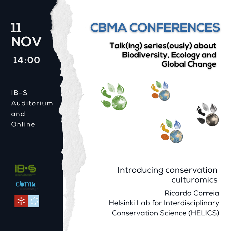CBMA Conferences – Ricardo Correia (Helsinki Lab for Interdisciplinary Conservation Science)